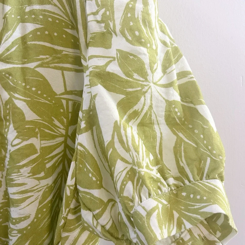 Rachel parcell palm‎ printed dress large